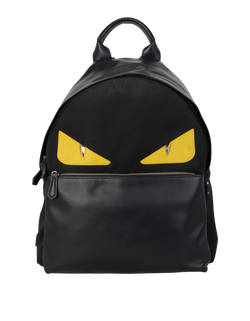 Monster Backpack, Leather/Nylon, Black, 12085198, 2*